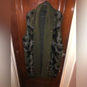 Lane Bryant heavier weight sleeveless duster sweater
